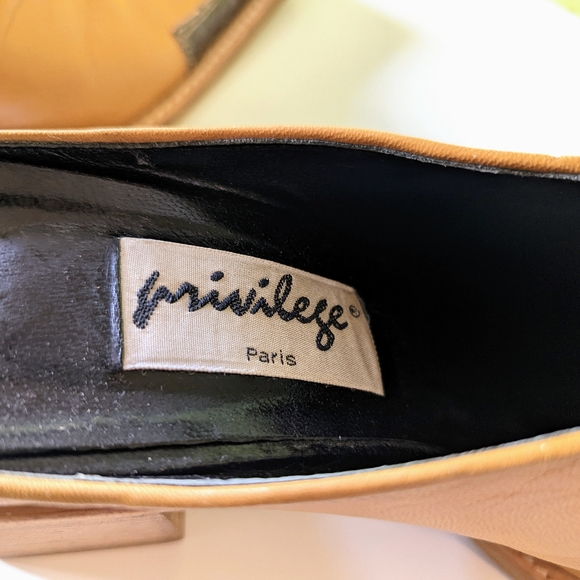 Two Tone Genuine Leather Heeled Western Mules - Picture 6 of 6